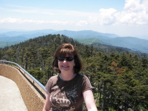 Stacy at Clingman's Dome, Great Smoky Mtn National Park
